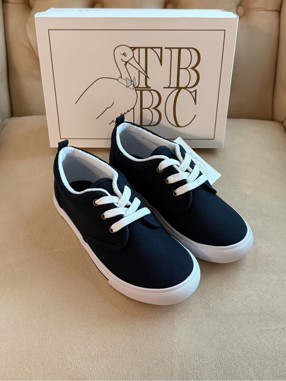 NIB The Beaufort Bonnet Company Prep Step Sneakers Nantucket Navy Stripe Size 13